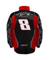 Men's Richard Childress Racing Team Collection Black, Red Kyle Busch Nylon Uniform Full-Snap Jacket