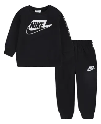 Nike Baby Boys Sportswear Club Fleece Crewneck and Joggers Set, 2 Piece