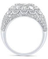 Men's Diamond Halo Cluster Ring (5 ct. t.w.) 10k Gold