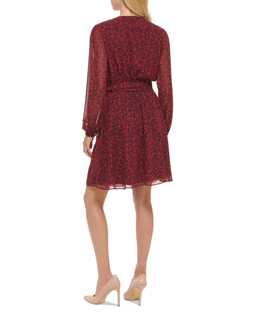 Tommy Hilfiger Women's Printed Fit & Flare Dress