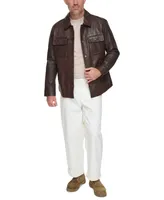 Marc New York Men's The Mogador Leather Overshirt