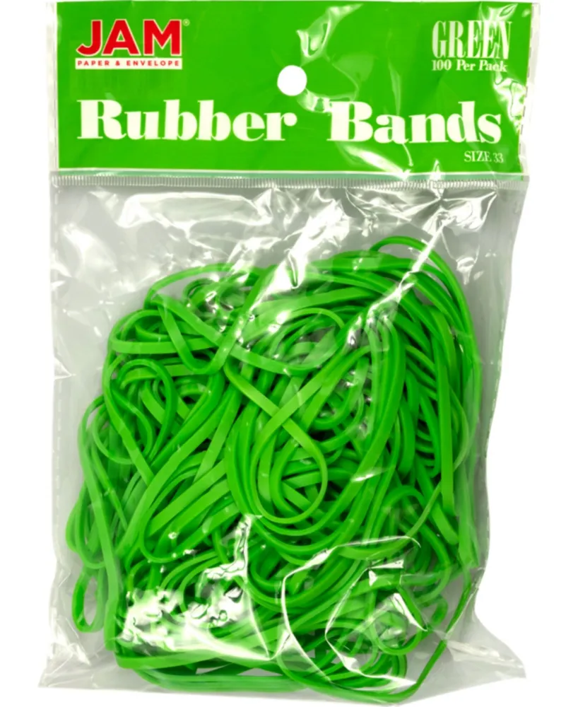 Jam Paper Rubber Bands - Size 33 - 100 Per Pack