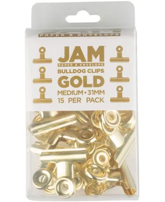 Jam Paper Metal Bulldog Clips - Medium - 31millimeter - 15 Per Pack