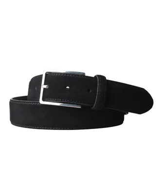 Px Clothing Men's Suede Leather 3.5 Cm Belt