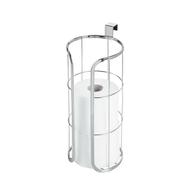 mDesign Metal Over the Tank Toilet Tissue Paper Roll Holder