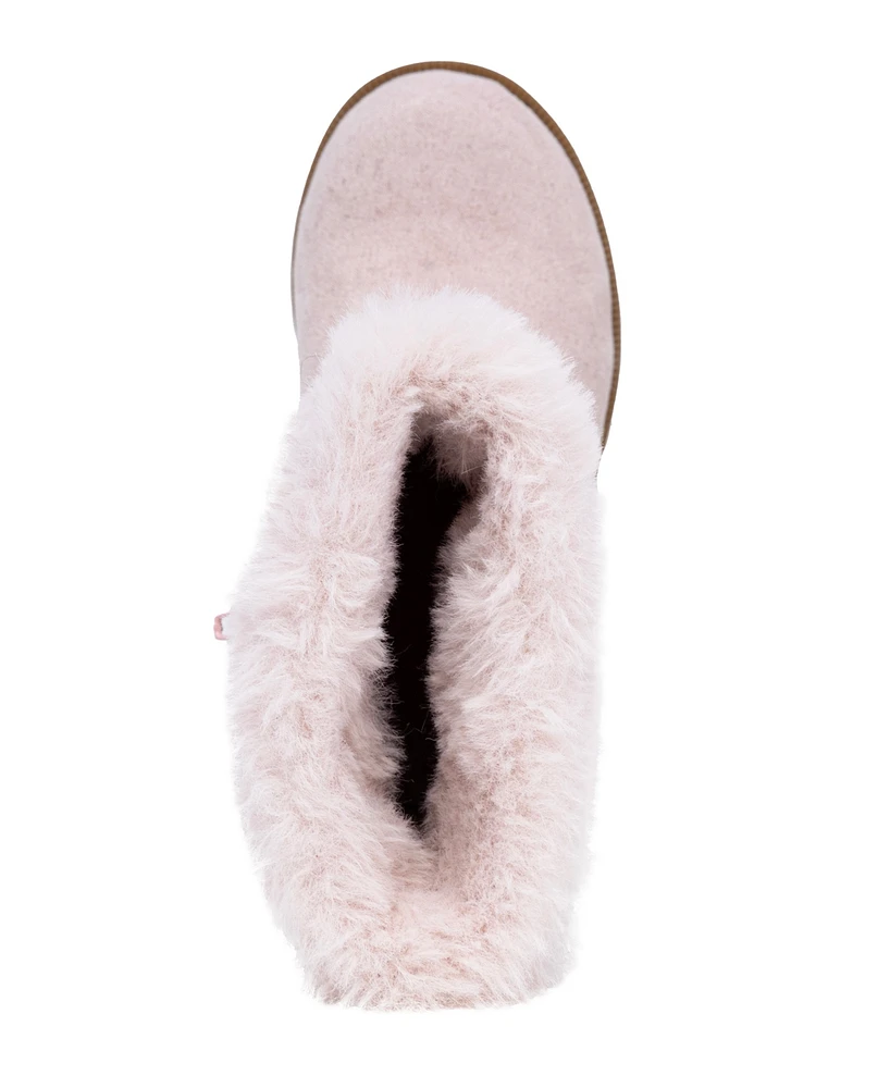 Nautica Toddler Girls Cosima Cold Weather Faux Fur Boots