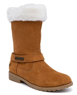 Nautica Big Girls Cosima Cold Weather Faux Fur Boots