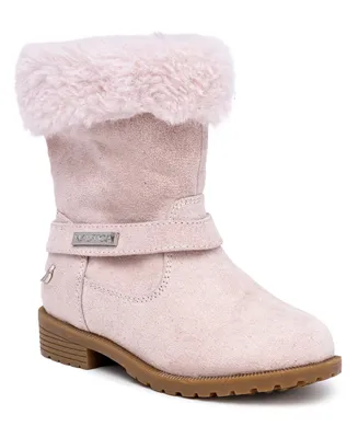 Nautica Toddler Girls Cosima Cold Weather Faux Fur Boots