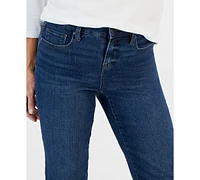 Style & Co Petite Mid-Rise Curvy Roll-Cuff Capri Jeans, Created for Macy's