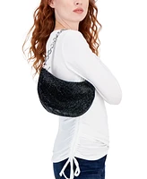 I.n.c. International Concepts Crescent Diamond Mesh Small Chain Hobo, Created for Macy's