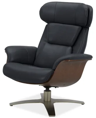 Janer Leather Swivel Chair, Created for Macy's