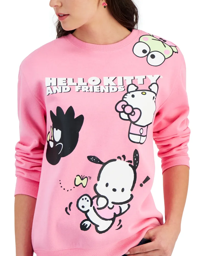 Love Tribe Juniors' Hello Kitty & Friends Graphic Print Sweatshirt
