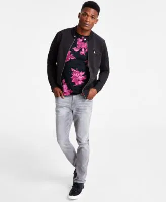 I.N.C. International Concepts Mens Wilson Moto Jacket Brendan Short Sleeve T Shirt Skinny Fit Jeans Created For Macys