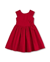 Hope & Henry Little Girls Cap Sleeve Party Dress with Bow Sash, Toddler|Child