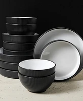 Christian Siriano Larosso 24 Pc. Dinnerware Set, Service for 8