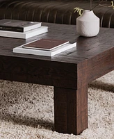 Evander 39.5" Oak Square Coffee Table