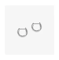 Ana Luisa Bold Huggie Hoops - Giulia Silver