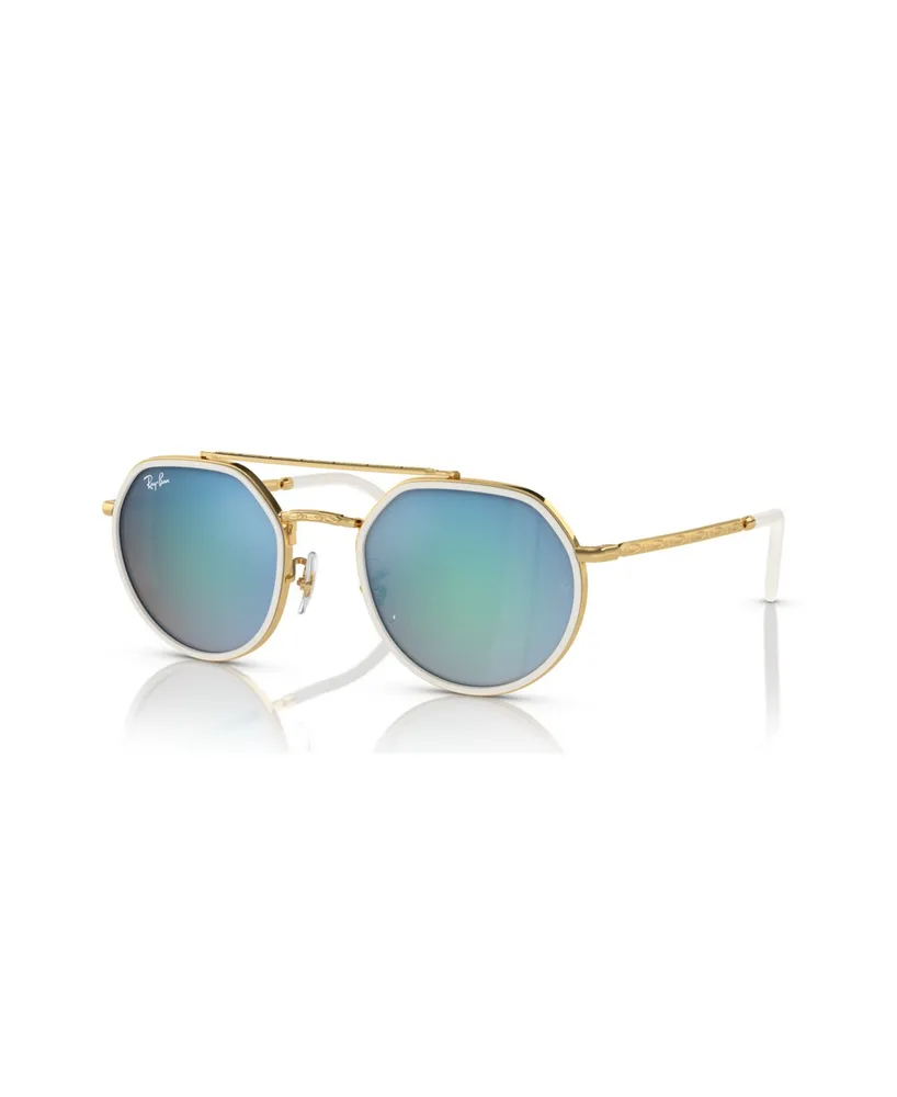 Ray-Ban Blaze Aviator Gold Sunglasses Blue Gradient Mirror Lens - Carl's  Golfland