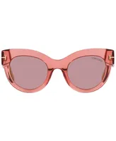 Tom Ford Women's Lucilla Sunglasses, Mirror Gradient TR001699