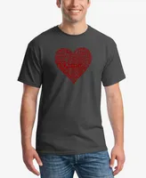 La Pop Art Men's Love Yourself Printed Word T-shirt