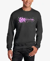 La Pop Art Men's Shake it Off Word Crewneck Sweatshirt