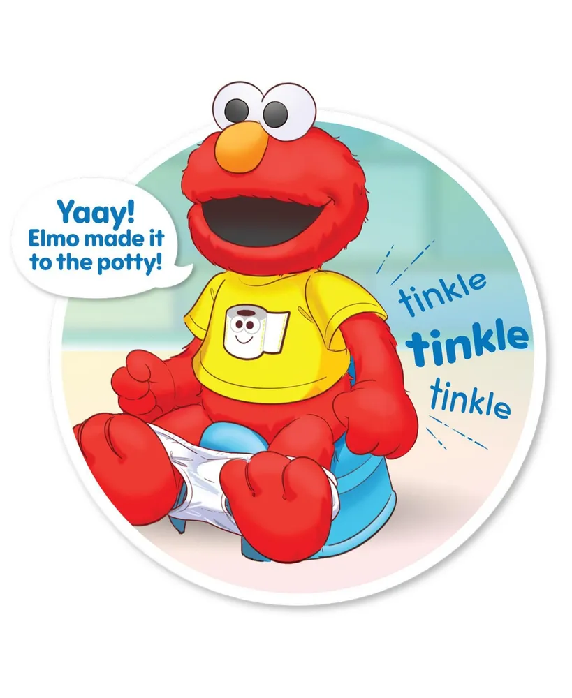 Sesame Street Potty Time Elmo 12" Plush Stuffed Animal, Sounds and Phrases, Potty Training Tool