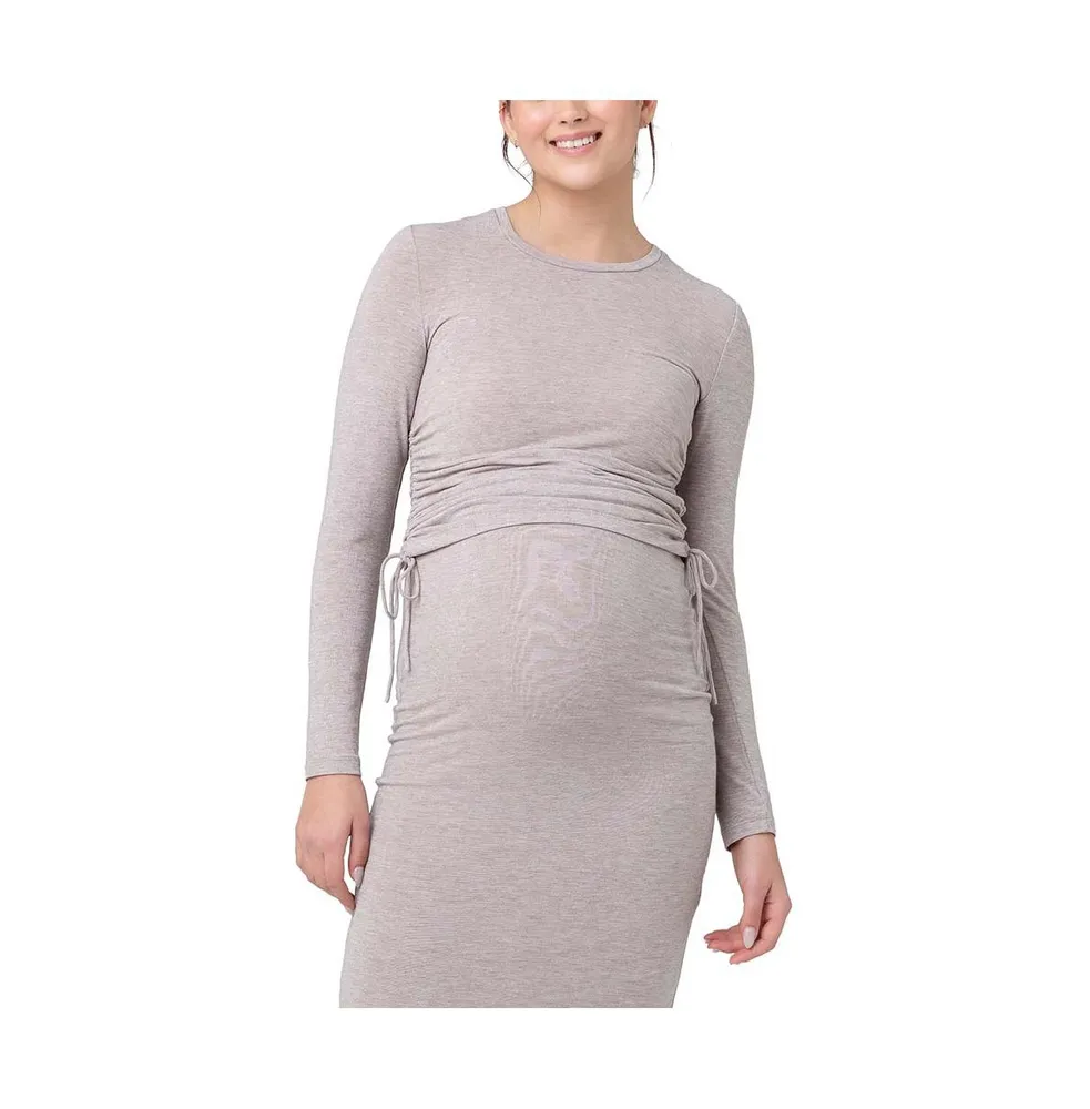 Motherhood Maternity Side-Ruched Maternity Dress - Macy's