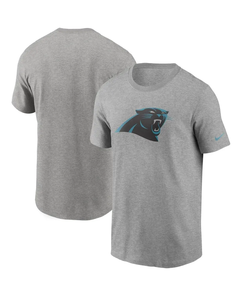 Men's Nike Heathered Gray Carolina Panthers Primary Logo T-shirt