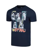 Men's Navy Nsync Sparkly Boxes T-shirt