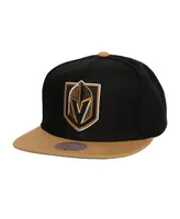 Men's Mitchell & Ness Black Vegas Golden Knights Core Team Ground 2.0 Snapback Hat