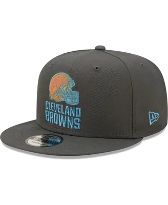 Men's New Era Graphite Cleveland Browns Color Pack Multi 9FIFTY Snapback Hat