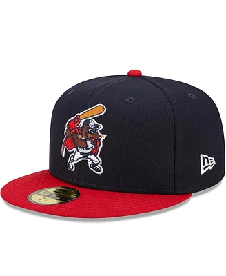Men's New Era Navy, Red New Hampshire Fisher Cats Marvel x Minor League 59FIFTY Fitted Hat