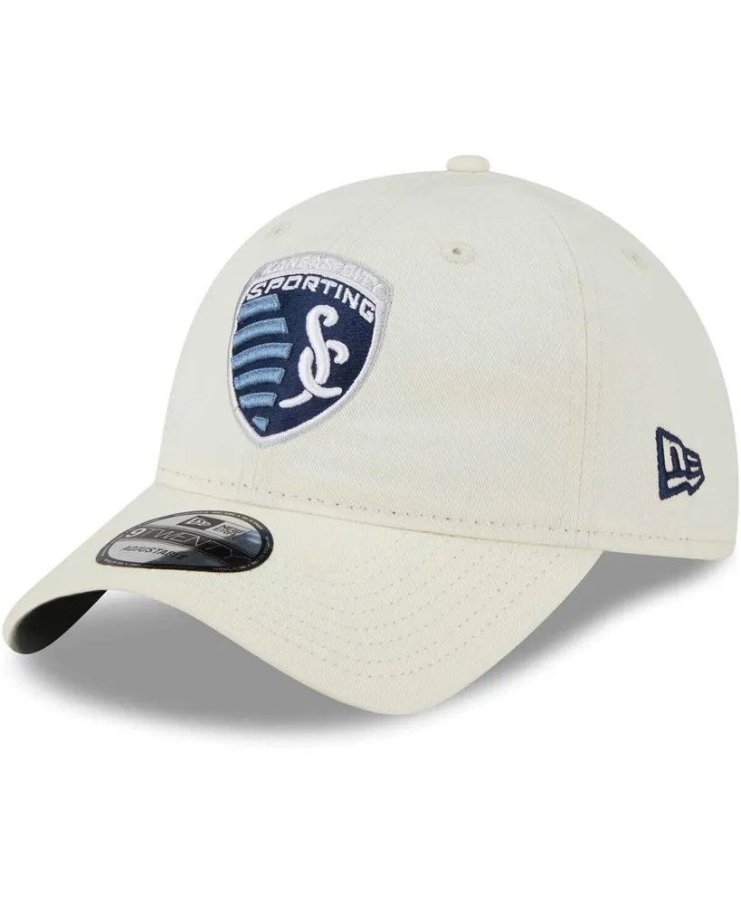 Men's New Era Cream Sporting Kansas City Core Classic 2.0 Adjustable Hat