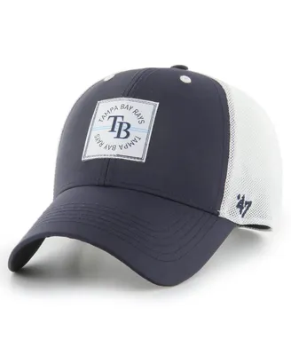 Men's '47 Brand Navy Tampa Bay Rays Disburse Mvp Trucker Adjustable Hat