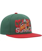 Men's Mitchell & Ness Green Seattle SuperSonics Soul Cross Check Snapback Hat