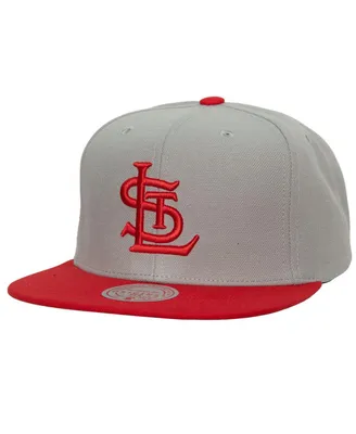 Men's Mitchell & Ness Gray St. Louis Cardinals Cooperstown Collection Away Snapback Hat