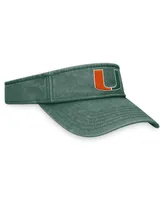 Men's Top of the World Green Miami Hurricanes Terry Adjustable Visor