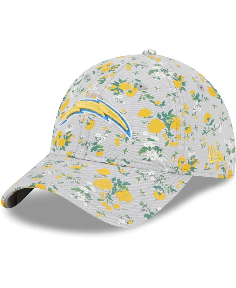 Women's New Era Gray Los Angeles Chargers Bouquet 9TWENTY Adjustable Hat