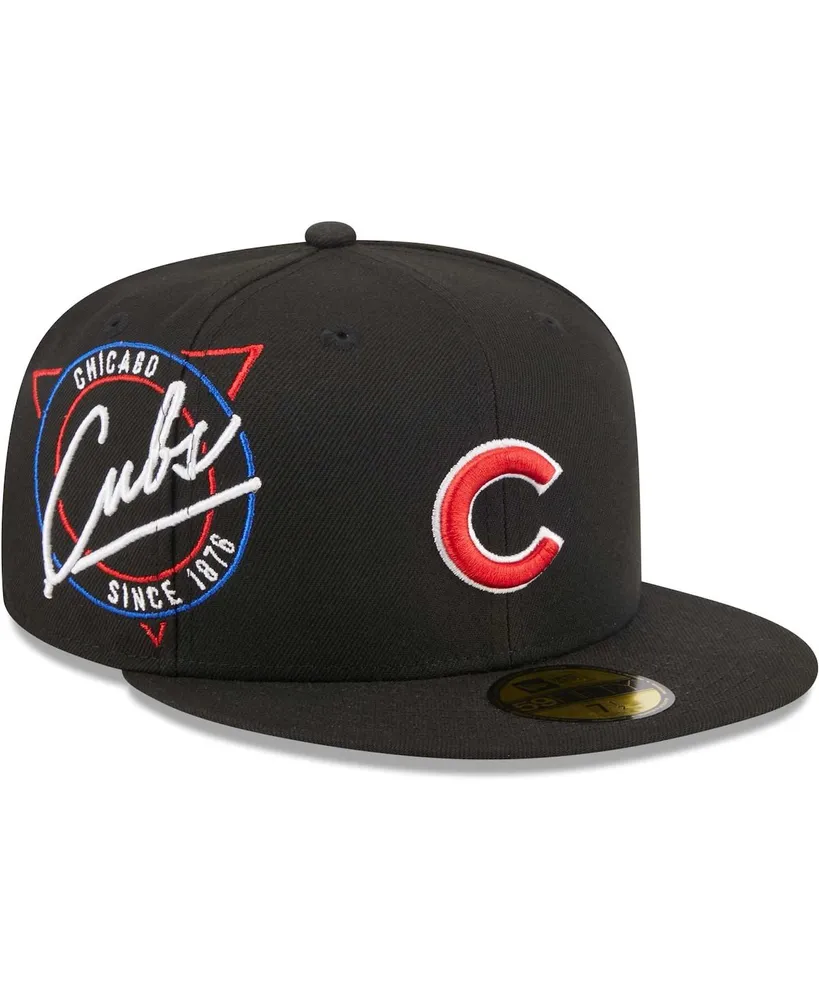 Chicago Cubs New Era Jersey 59FIFTY Fitted Hat - Black