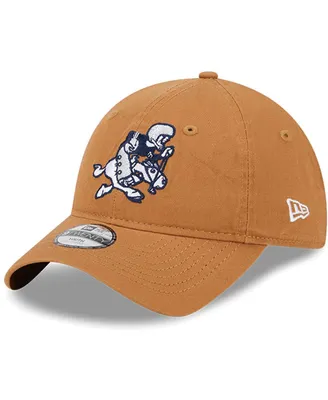 Big Boys and Girls New Era Brown Dallas Cowboys Throwback Main Core Classic 2.0 9TWENTY Adjustable Hat