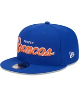 Men's New Era Royal Denver Broncos Main Script 9FIFTY Snapback Hat