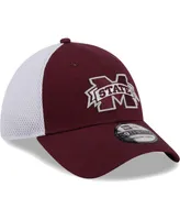 Men's New Era Maroon Mississippi State Bulldogs Evergreen Neo 39THIRTY Flex Hat