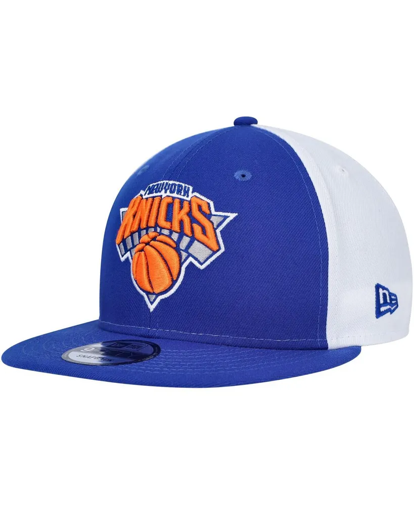 Men's New Era Blue New York Knicks Pop Panels 9FIFTY Snapback Hat