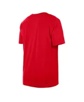 Men's New Era Scarlet San Francisco 49ers Team Logo T-shirt