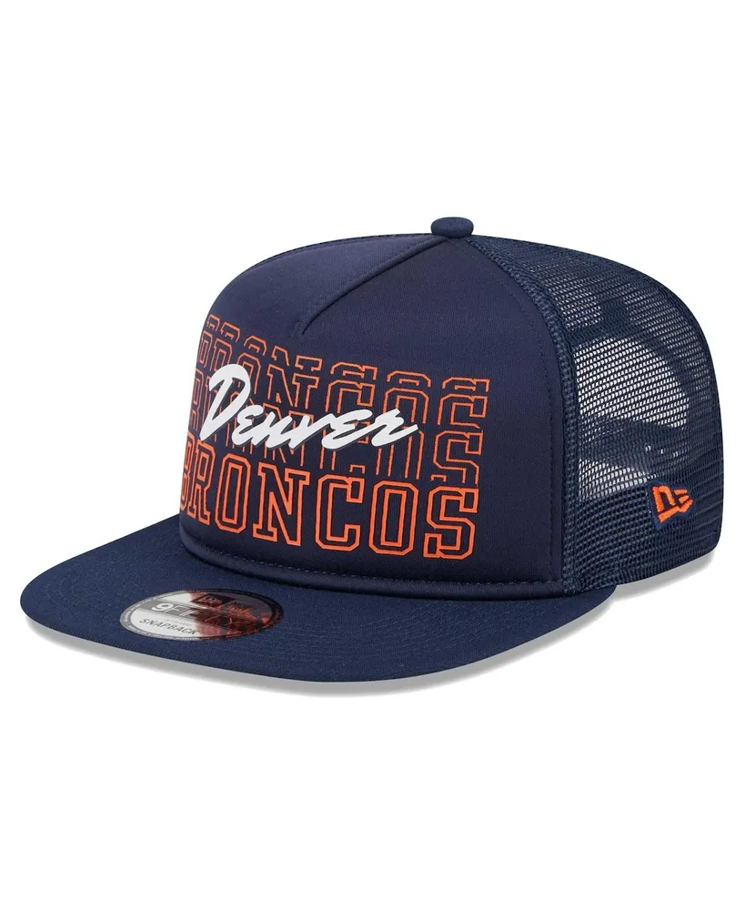 Men's New Era Navy Denver Broncos Instant Replay 9FIFTY Snapback Hat