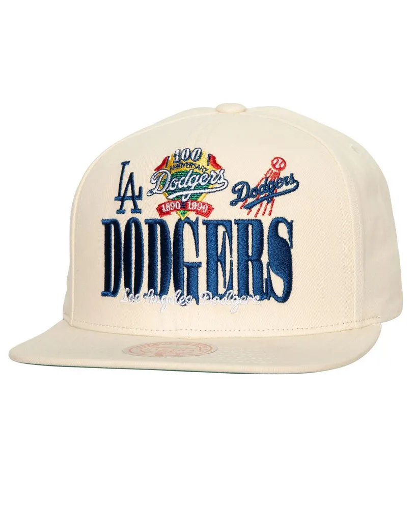Brooklyn Dodgers Mitchell & Ness Reframe Retro Snapback Hat - Cream