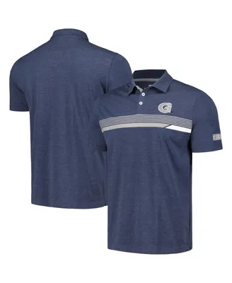 Men's Colosseum Navy Georgetown Hoyas No Problemo Polo Shirt