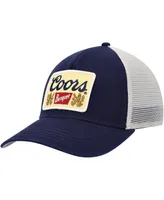 Men's American Needle Navy, Cream Coors Valin Trucker Snapback Hat