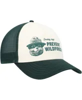Men's American Needle Green, Cream Smokey the Bear Sinclair Snapback Hat