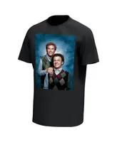 Men's Black Step Brothers Portrait Graphic T-shirt